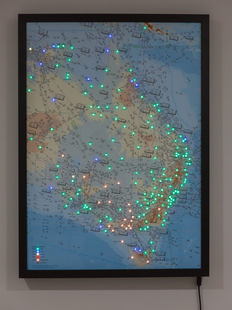 East Coast Australia - METAR Map - 71 x 99cm