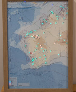 West Coast Australia - METAR Map - A3 size
