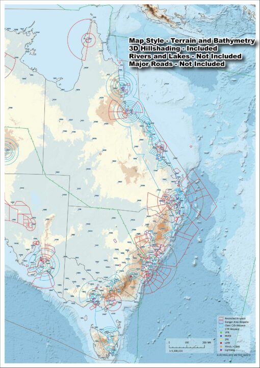 East Coast Australia - METAR Map - A3 size - Image 3