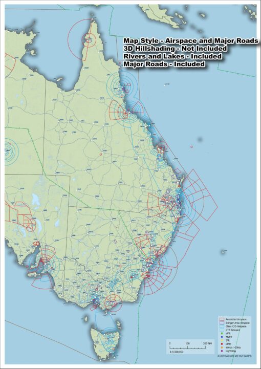 East Coast Australia - METAR Map - A3 size - Image 7