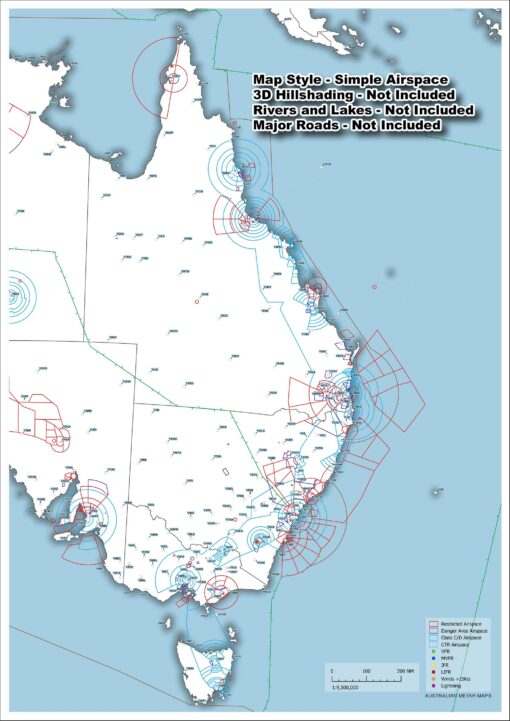 East Coast Australia - METAR Map - A3 size - Image 8