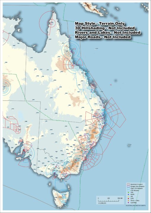 East Coast Australia - METAR Map - A3 size - Image 5