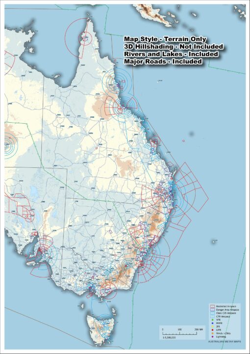 East Coast Australia - METAR Map - A3 size - Image 6