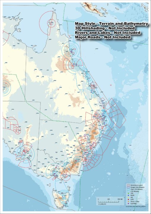 East Coast Australia - METAR Map - A3 size - Image 4