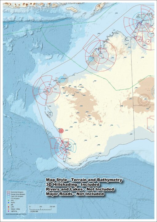 West Coast Australia - METAR Map - A3 size - Image 3