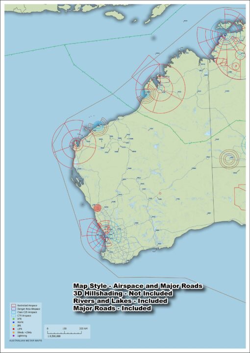 West Coast Australia - METAR Map - A3 size - Image 6