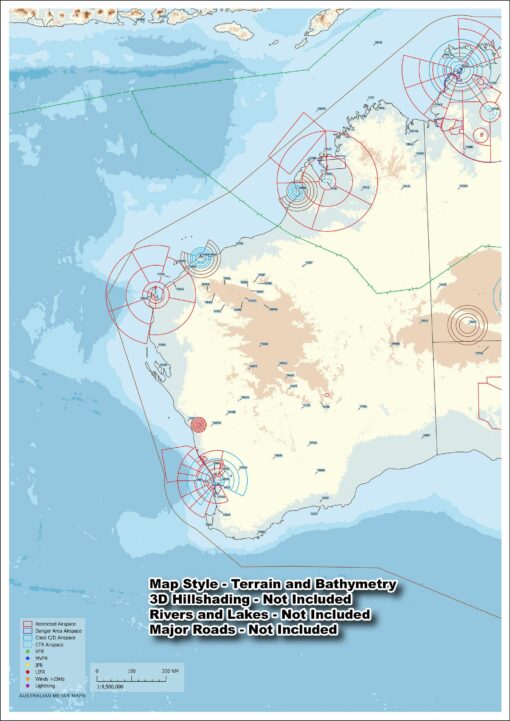 West Coast Australia - METAR Map - A3 size - Image 4