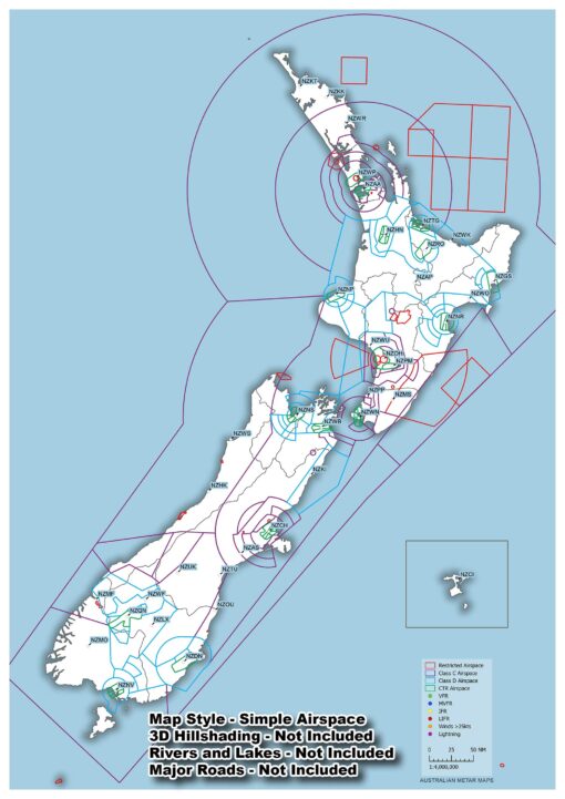 New Zealand - METAR Map - A3 size - Image 6