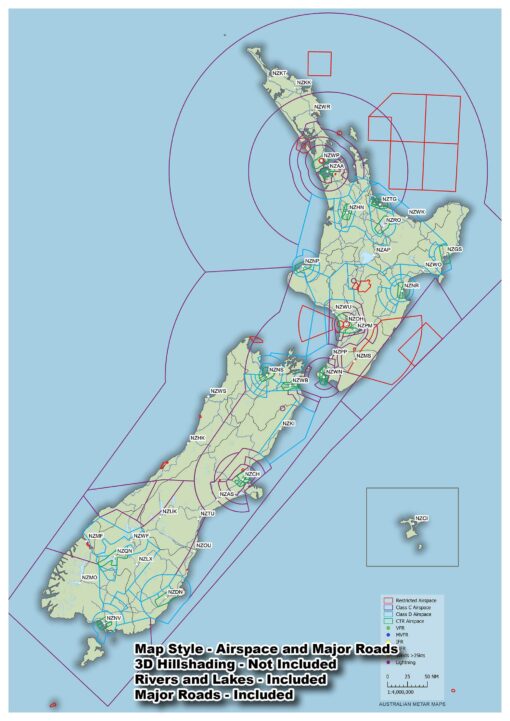 New Zealand - METAR Map - A3 size - Image 5