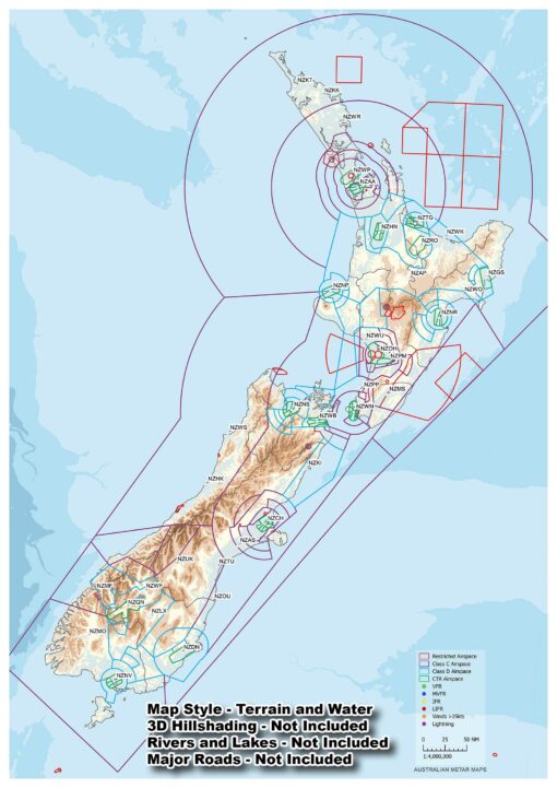 New Zealand - METAR Map - A3 size - Image 3
